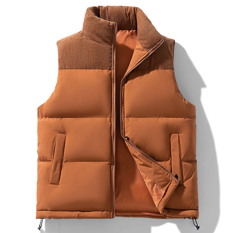 New Men's Color Blocked Vest For Autumn And Winter