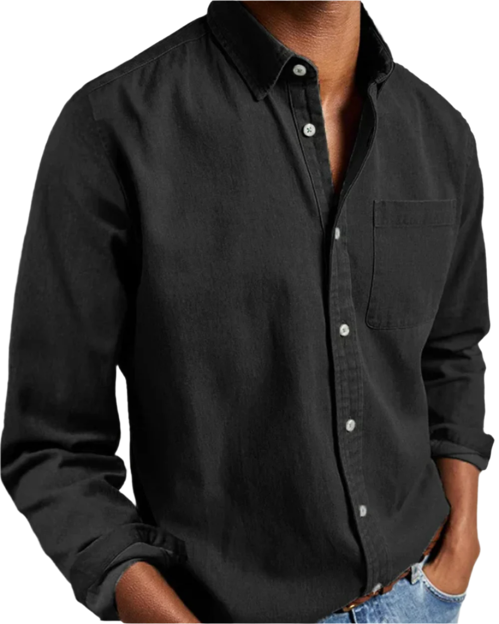 ALVISO™ | Camisa informal de hombre de mezcla de algodón suave con botones