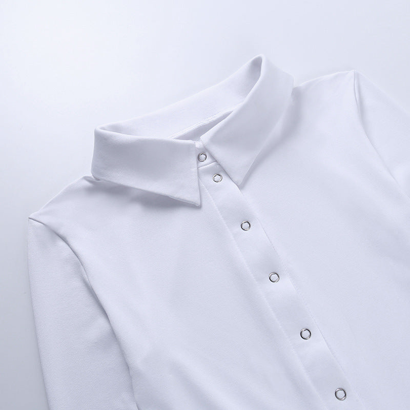 SEREN™ | Body polo de manga larga para mujer de corte ajustado