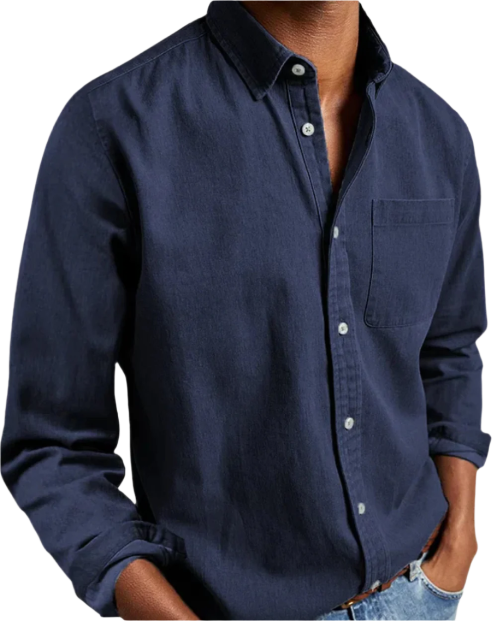 ALVISO™ | Camisa informal de hombre de mezcla de algodón suave con botones