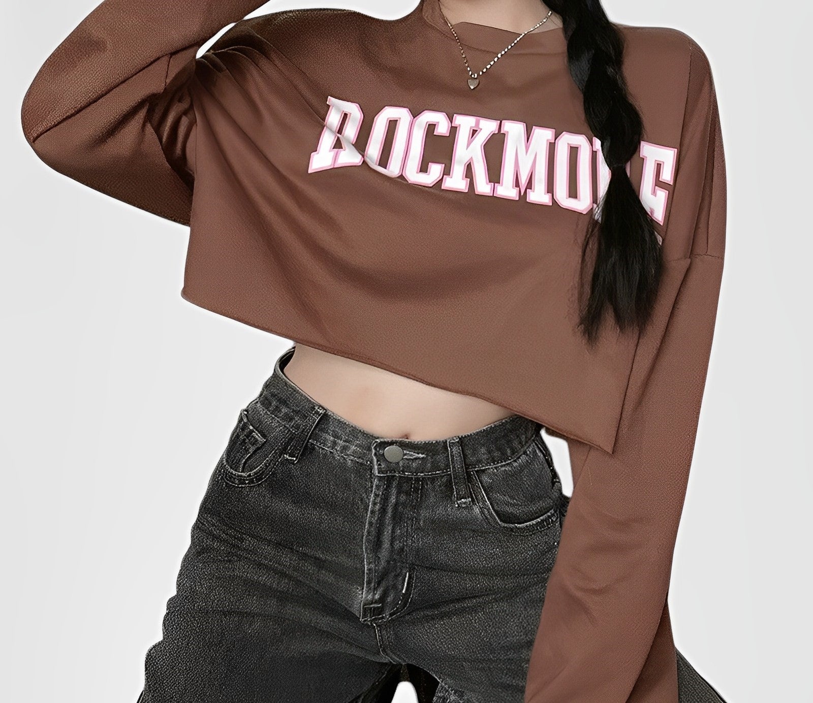 TALIA™ | Sudadera corta tipo varsity para mujer