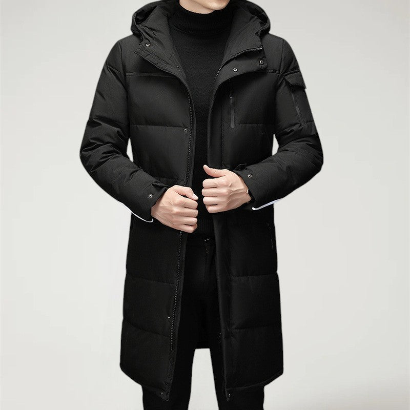 ALDRIC™ | Abrigo largo de invierno para hombre con cuello alto y aislamiento