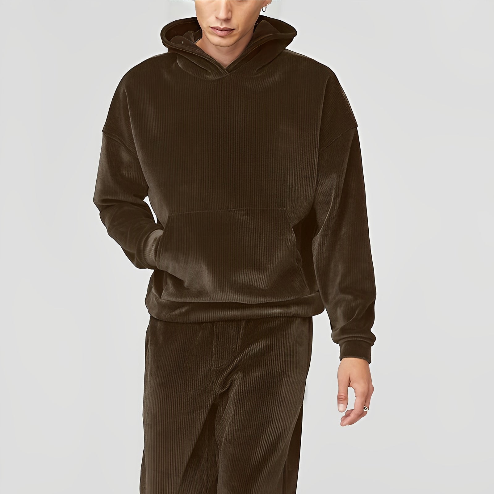 ALDEN™ | Conjunto de punto de felpa para hombre con suéter y pantalón