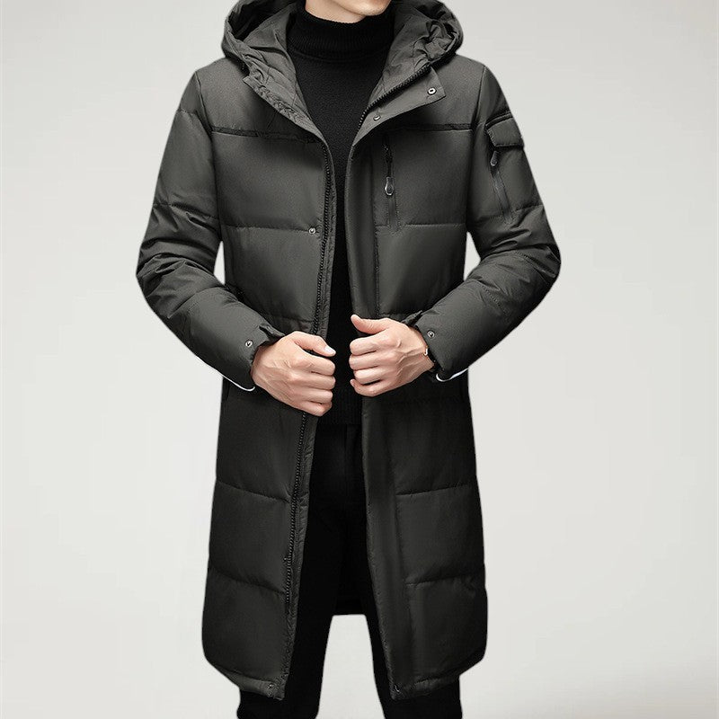 ALDRIC™ | Abrigo largo de invierno para hombre con cuello alto y aislamiento