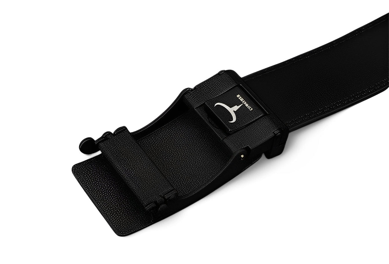 Aldric™ | Cinturón de carraca de piel de vaca para hombre con piel de primera calidad