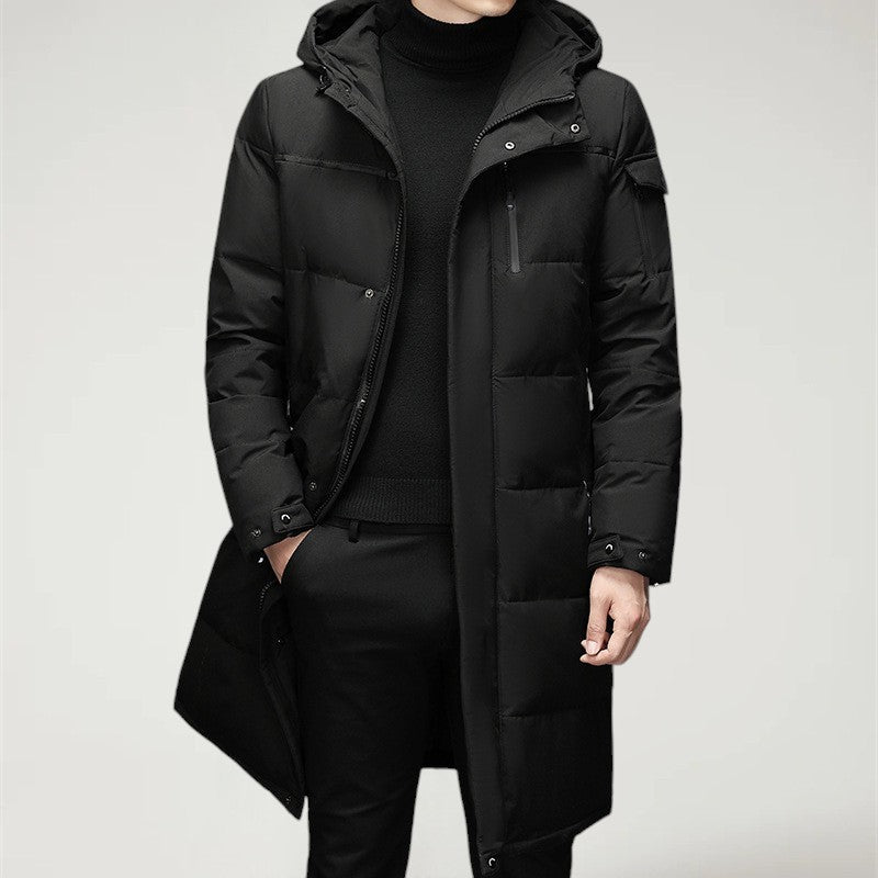 ALDRIC™ | Abrigo largo de invierno para hombre con cuello alto y aislamiento