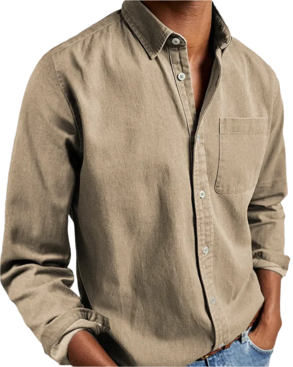 ALVISO™ | Camisa informal de hombre de mezcla de algodón suave con botones