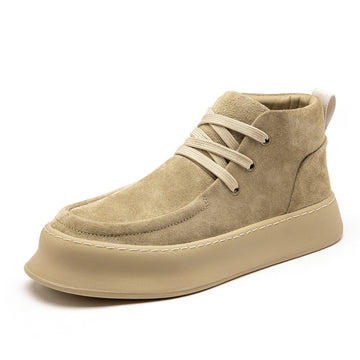 Men's Casual Suede Lace-Up Ankle Sneakers