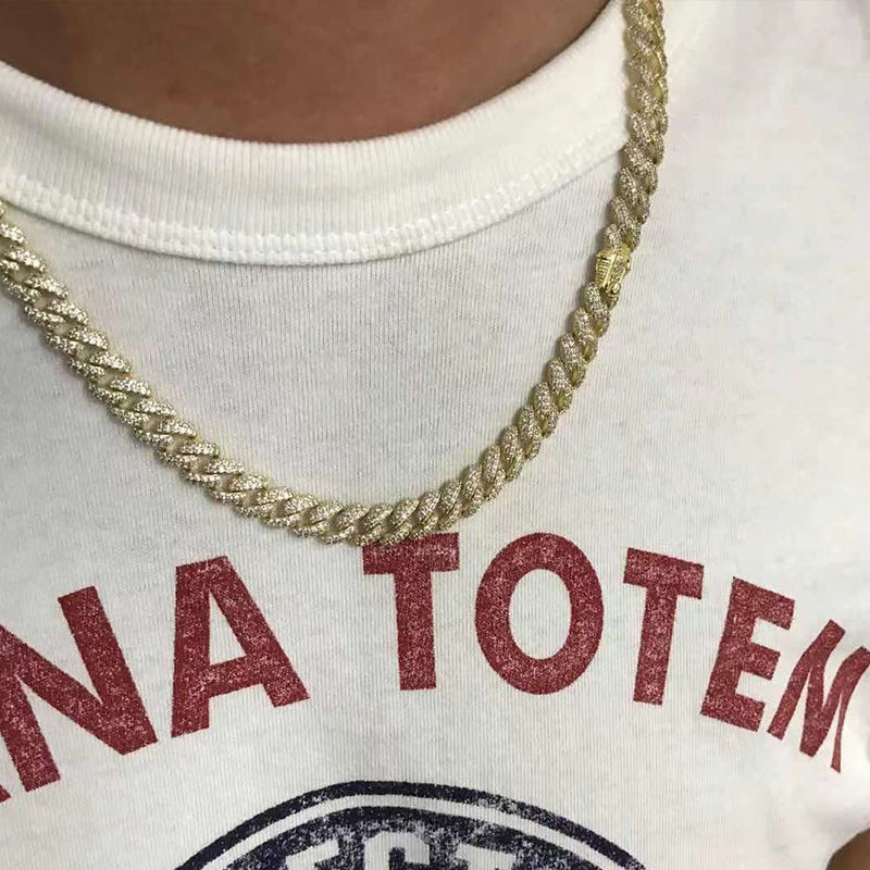 KAELEN™ | Two-Tone Cuban Link Bracelet in Gold Tone