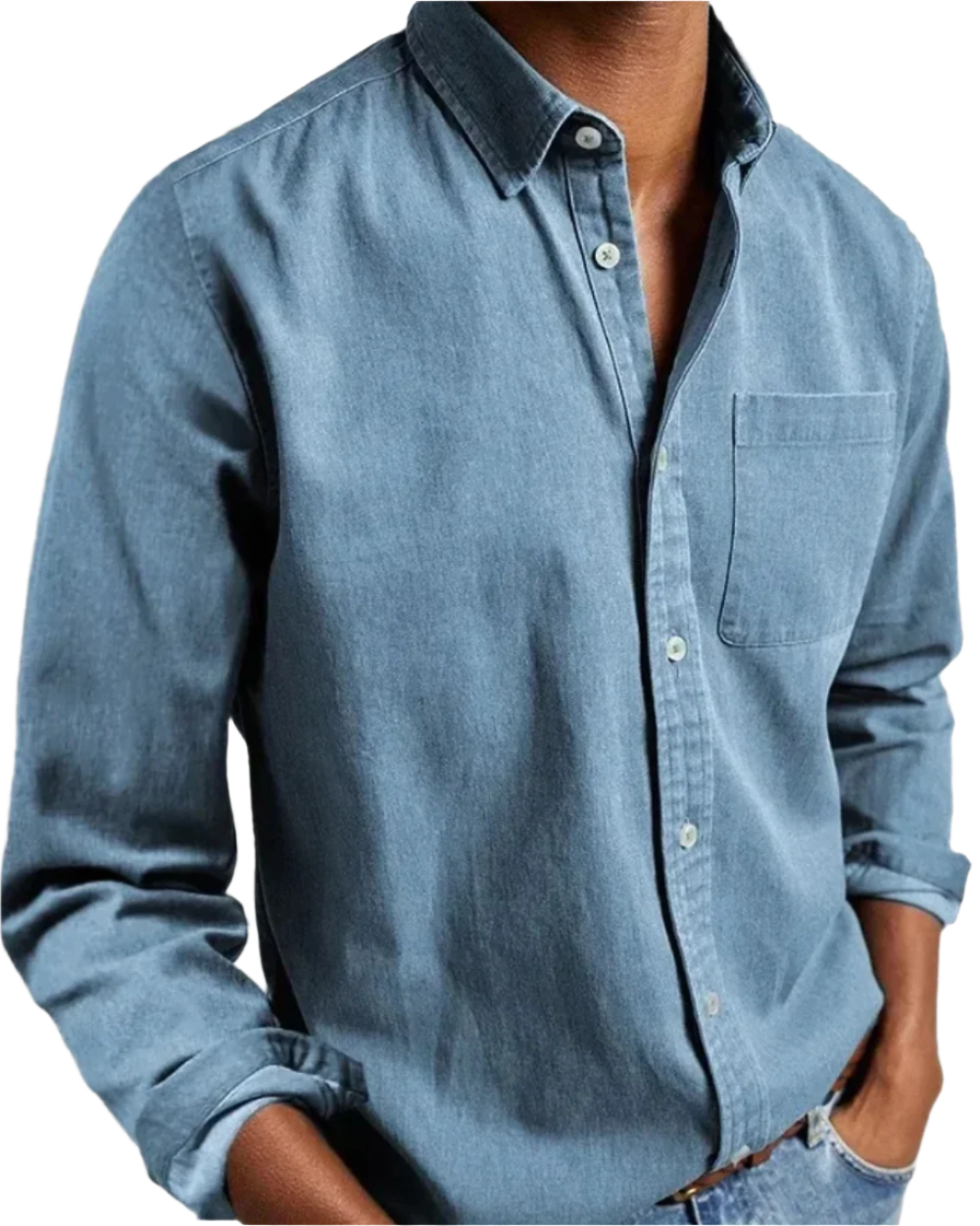 ALVISO™ | Camisa informal de hombre de mezcla de algodón suave con botones