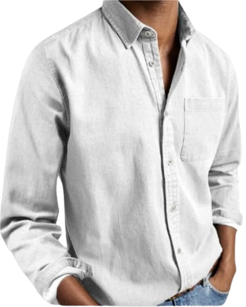 ALVISO™ | Camisa informal de hombre de mezcla de algodón suave con botones