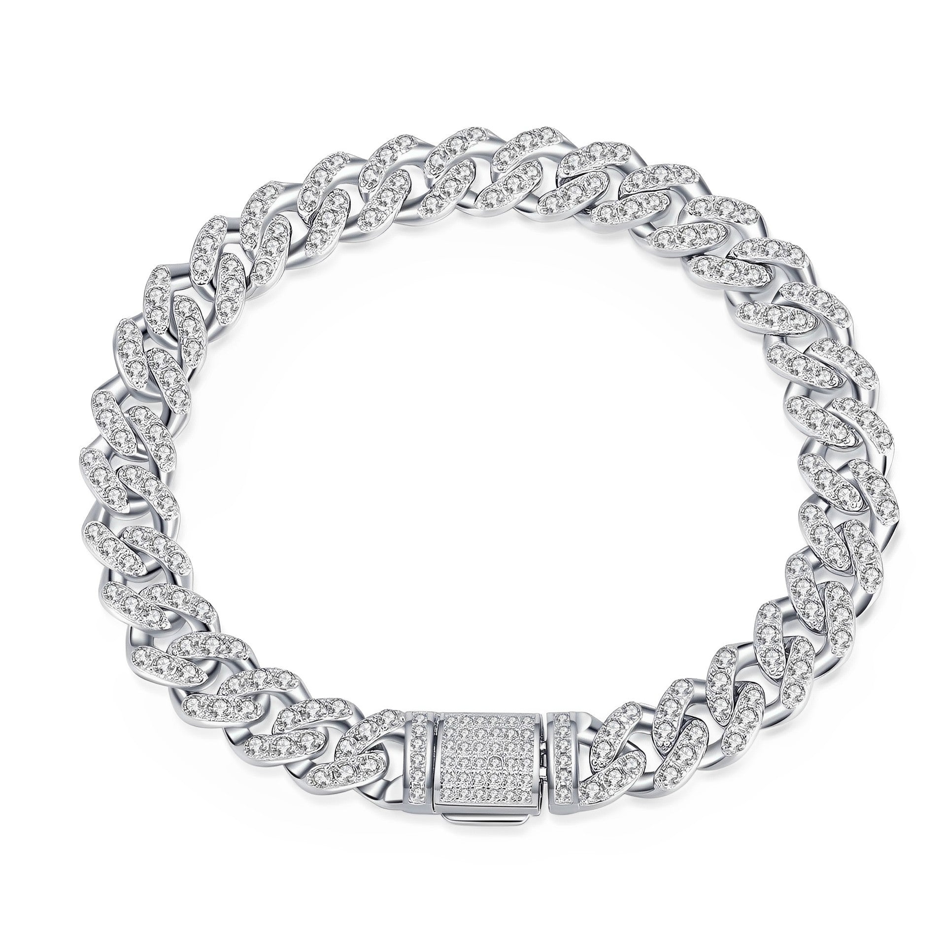 ZARIA™ | Cuban Link Moissanite Bracelet in 925 Silver