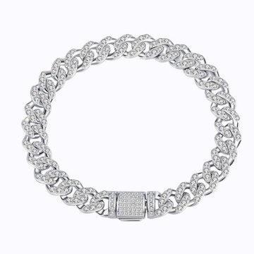 Cuban Link Chain Diamond Bracelet