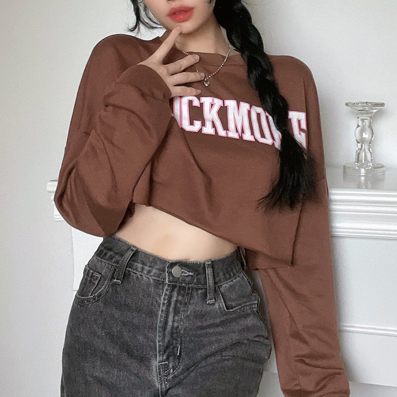 TALIA™ | Sudadera corta tipo varsity para mujer