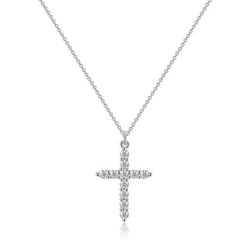 Jewelry Cross Full Diamond Crown Rotatable Necklace