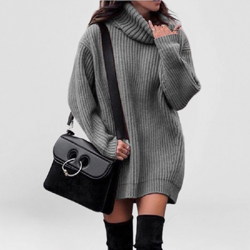 Fashionable Knitted Dress Sweater